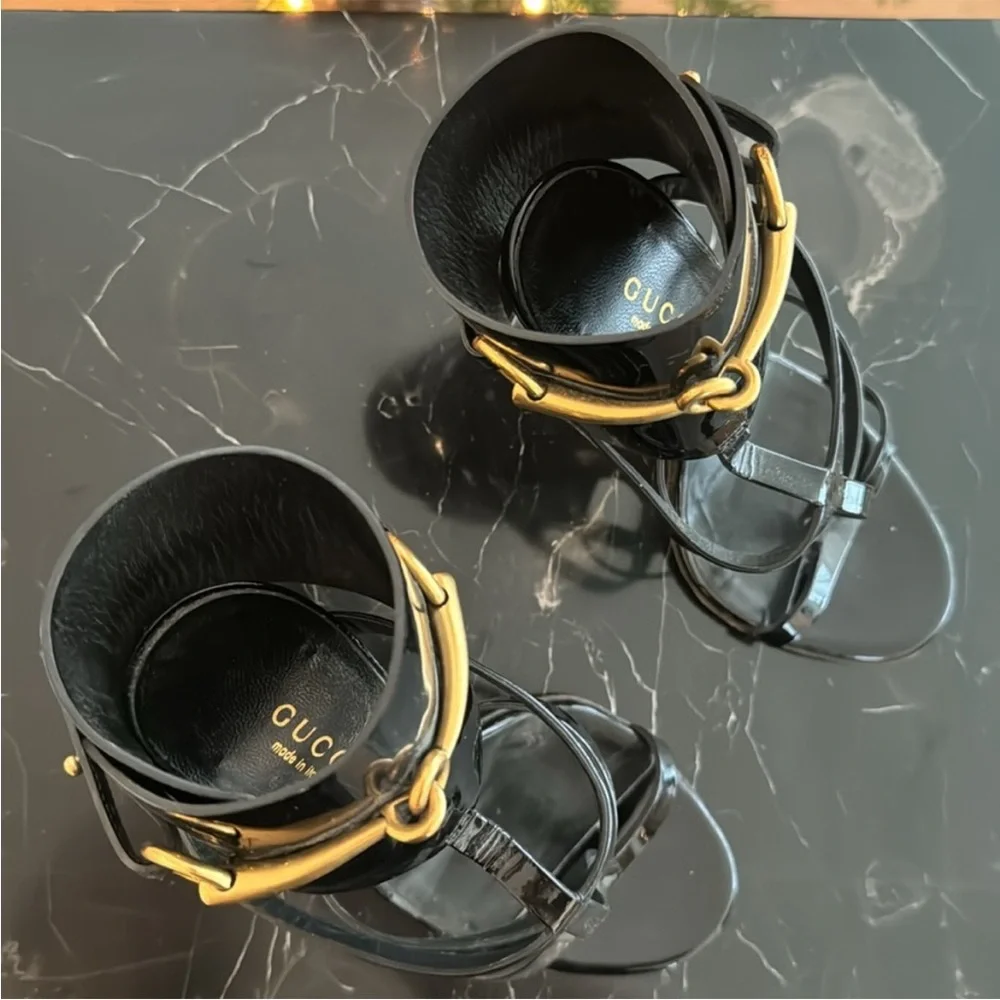 Gucci Ursula Horsebit T-Strap Heels - Picture 3 of 14